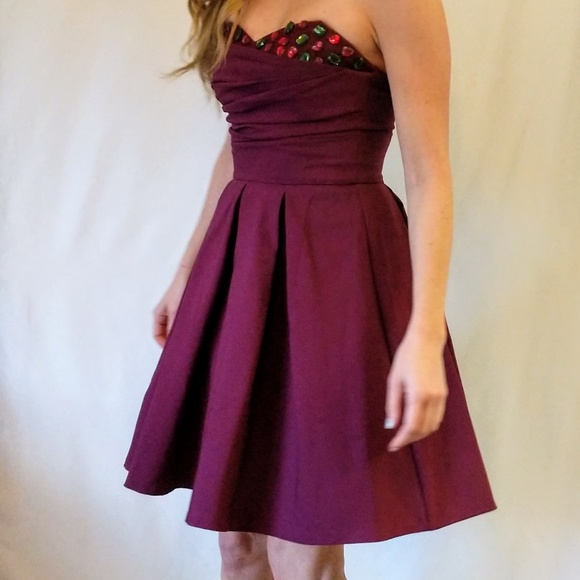 ASOS Embelished Strapless Dress - Picture 4 of 4